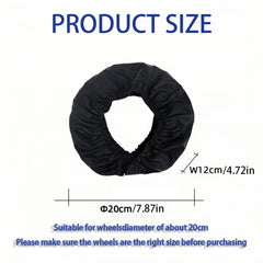 DWJSYXEI stroller wheel protectors side view show quick, easy-fit design