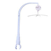 Dwwffer crib mobile arm setup demonstrates adjustable support for versatile crib décor.