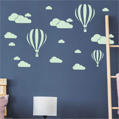 DXLING D952 giant removable vinyl balloon wall decal for playful nursery decor and easy removal.