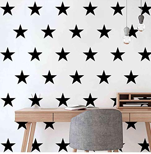 DXLING stars wall decals close-up; durable, waterproof vinyl for kids' rooms.