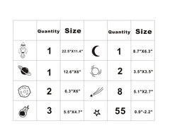 Dycica space wall decal matte finish reduces glare for comfortable viewing