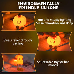 Dylviw Pumpkin Night Light touch-control enables easy dimming and bedtime comfort.