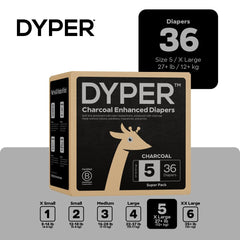 DYPER 3D embossed inner liner shows softness and secure fit for active babies.