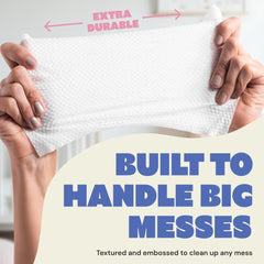 DYPER Baby Wipes Unscented peel-top dispenser for easy one-handed use on the go.