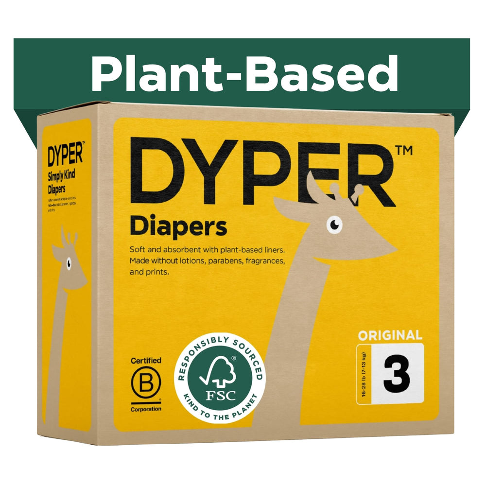 DYPER monthly pack size 3 168-count box offers reliable day-and-night protection.