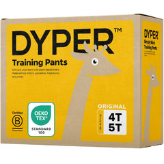 DYPER toddler training pants overnight-dry demonstrate leak protection for dry mornings