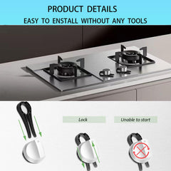 dzdxdzsw stove knob lock gap measurement illustrates proper fit for safety
