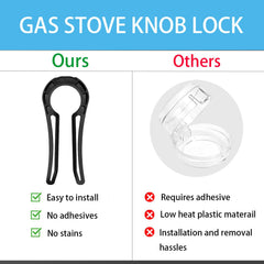 dzdxdzsw stove knob lock in kitchen scene highlights easy access control