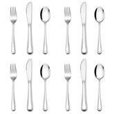 E-far 12-piece kids silverware set overview with grown-up look for independent eating