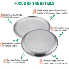 E-far 8-inch plate is dishwasher safe for effortless cleanup after meals.