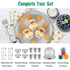 E-far 8-inch plates nest together to save cabinet space during storage.