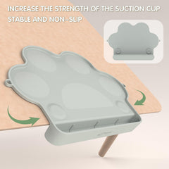 E1F1NN DOT non-slip suction placemats stay put during busy mealtimes.