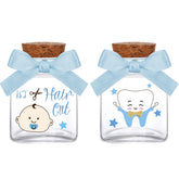 Eaasty two-piece blue keepsake box for tooth and haircut storage