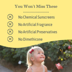 Water-resistant Earth Mama Baby Face Mineral Sunscreen Stick during swimming and splashing.