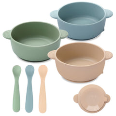 Eascrozn baby bowls set3 suction base for mess-free meals at home