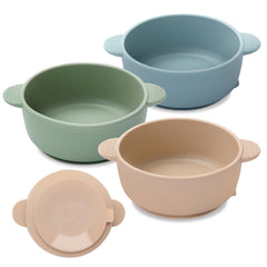 Eascrozn baby bowls with suction base on table prevent sliding during meals