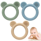 Eascrozn teether with soft textures and varied shapes soothing gums
