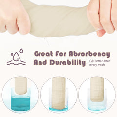 Ease Cubs baby face towel 20x10 in premium muslin for gentle skin care.