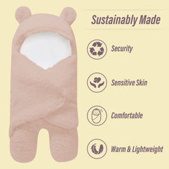 Ease Cubs bear hoodie adds ear protection and cute warmth for night-time snugness.