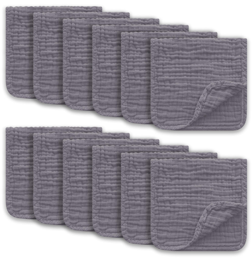 Ease Cubs muslin burp cloths soft closeup showing gentle baby skin comfort.