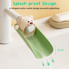 EASICUTI splash-proof sidewalls minimize water spray during baths