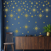 Easma Gold Star Wall Sticker sheet for quick bedroom decor