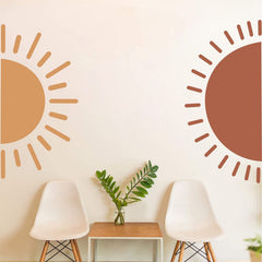 Easma Sunrise sticker close-up highlights durable vinyl and clean edges