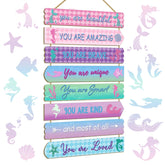 Easozoom mermaid wall decor wood sign adds enchanting nursery decor and confidence-boosting vibes.