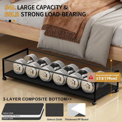 Eastherry XXL black under-bed storage large capacity for clothes and shoes