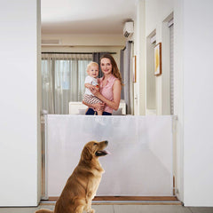 EasyBaby gate extended to 71 inches for wide openings