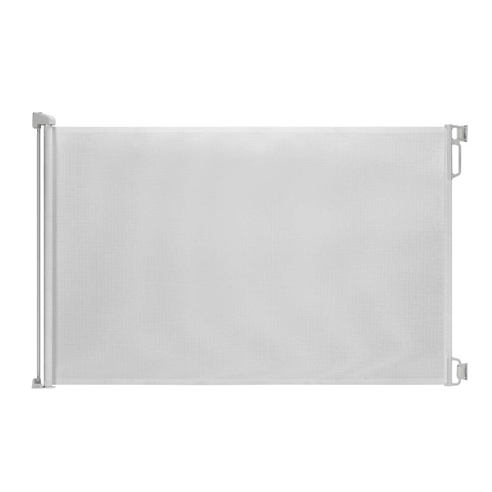 EasyBaby retractable gate in stairs top installation guarding entry