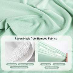EasyFi bamboo sleep sack with feet in green for active toddlers.