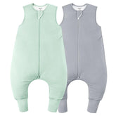 EasyFi rayon sleep sack in green-gray provides all-season warmth with soft bamboo fabric