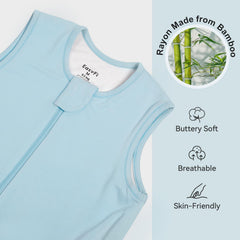 EasyFi sleep-sack material softness close-up highlighting breathable, hypoallergenic comfort.