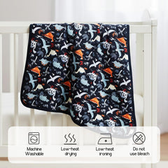 EasyFi Supersoft bamboo baby blanket used as crib cover for cozy sleep.