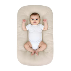 EASYFORALL baby lounger in livid cotton offers soft, breathable comfort for newborns.