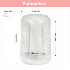 EASYFORALL lounger offers safe space for newborns during home time.