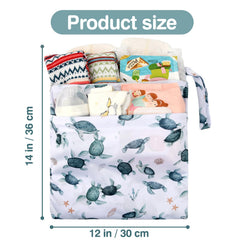 Eaxin packable wet bag rolled up compactly for on-the-go use.