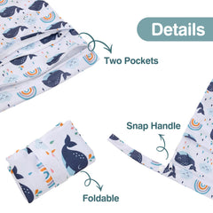 Eaxin wet bag showing leak-proof coating to protect other items.