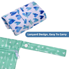 Eaxin wet dry bag compact roll design saves space in your diaper bag
