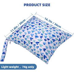 Eaxin wet dry bag two zippered pockets keep wet and dry items separated