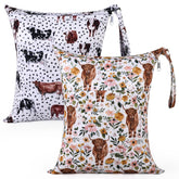 eaxin wet-dry bag two pockets open keeps wet and dry items separated for easy access