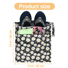 eaxin Wet Dry Bags 2-Pack leak-proof zipper keeps moisture and odors inside.