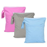 eaxin pink front view wet dry bag shows compact travel diaper solution for on-the-go parents