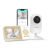ebemate video baby monitor with 2.8-inch LCD provides secure local viewing and optional remote access.