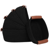 ecdyqxvu 5-piece basket set shows stackable design for space-saving storage