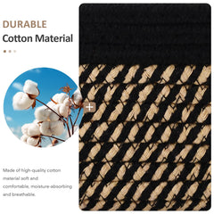 ECDYQXVU basket features cotton rope texture for durable, soft-organized storage.