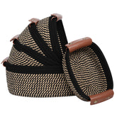 ECDYQXVU basket stackable woven design saves space in living rooms.
