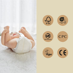 Eco Boom diaper absorption core locks moisture for lasting surface dryness