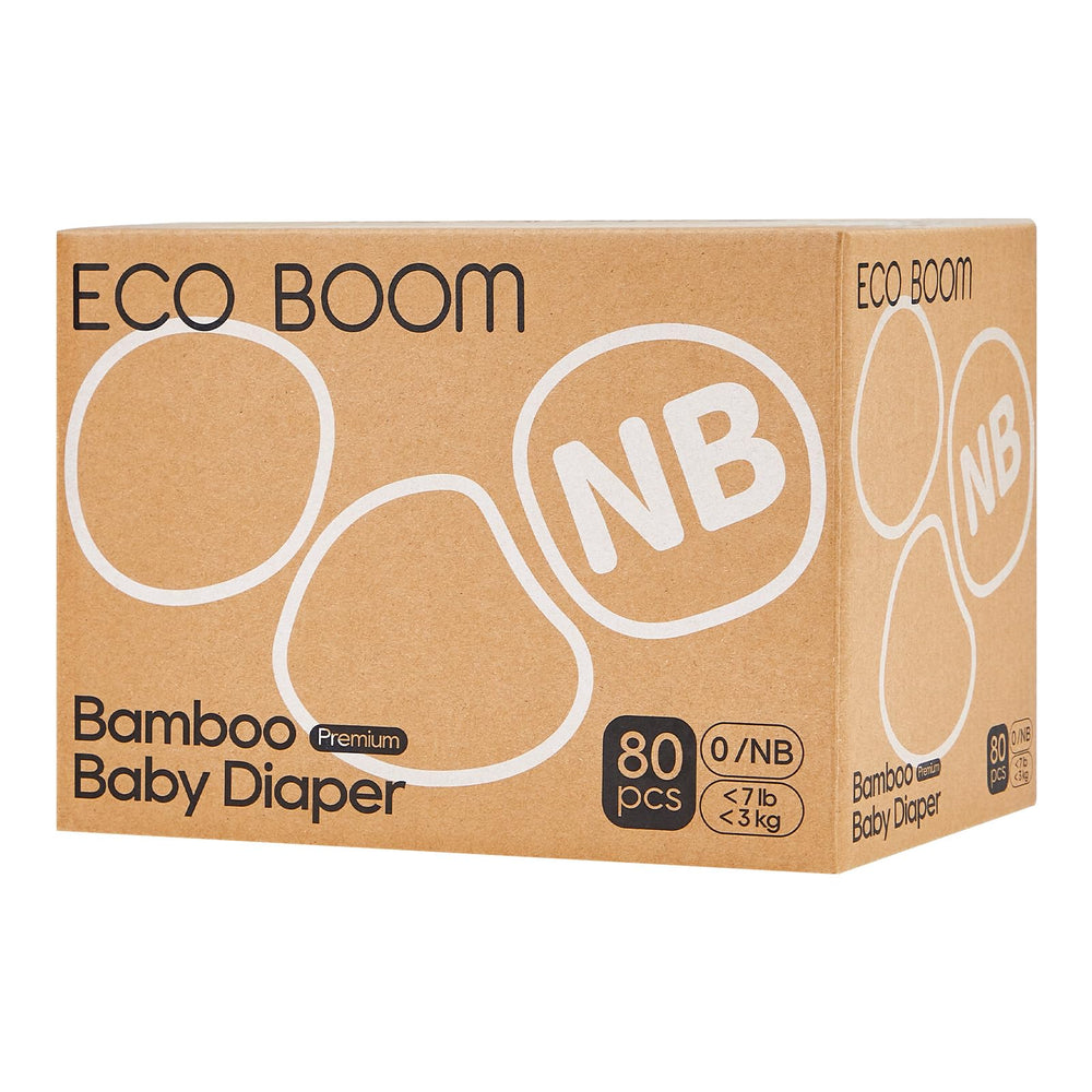 ECO BOOM Preemie Diapers top sheet offers ultra-soft newborn comfort.